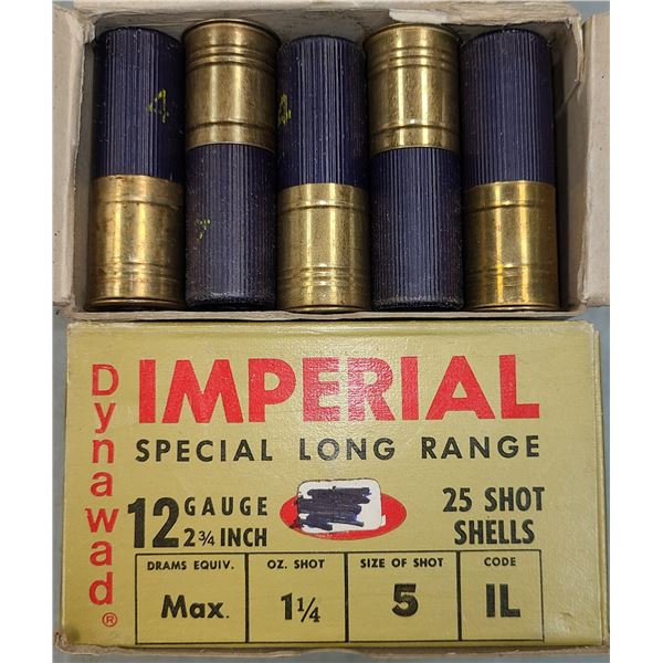12 ga Vintage Imperial Shotgun Shells - 50 rds No 4 & No 5