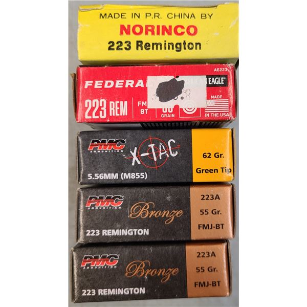 223 Rem Mixed Lot As Shown - 100 rds