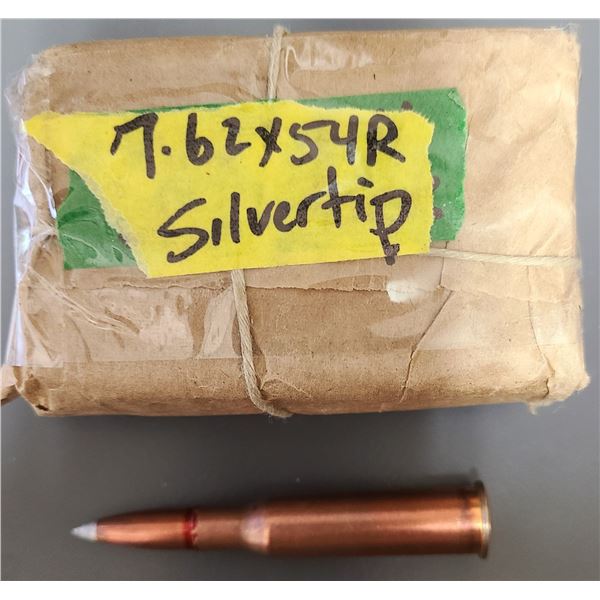 7.62 x 54R Silvertip Mosin Nagant Ammunition - 20 rds