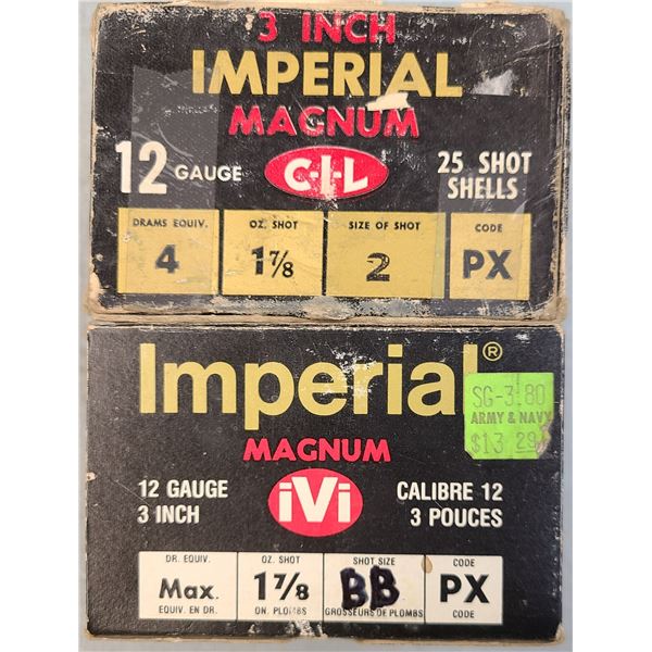 12 ga Imperial No BB & No 2 Shot 3 inch Shells - 50 rds