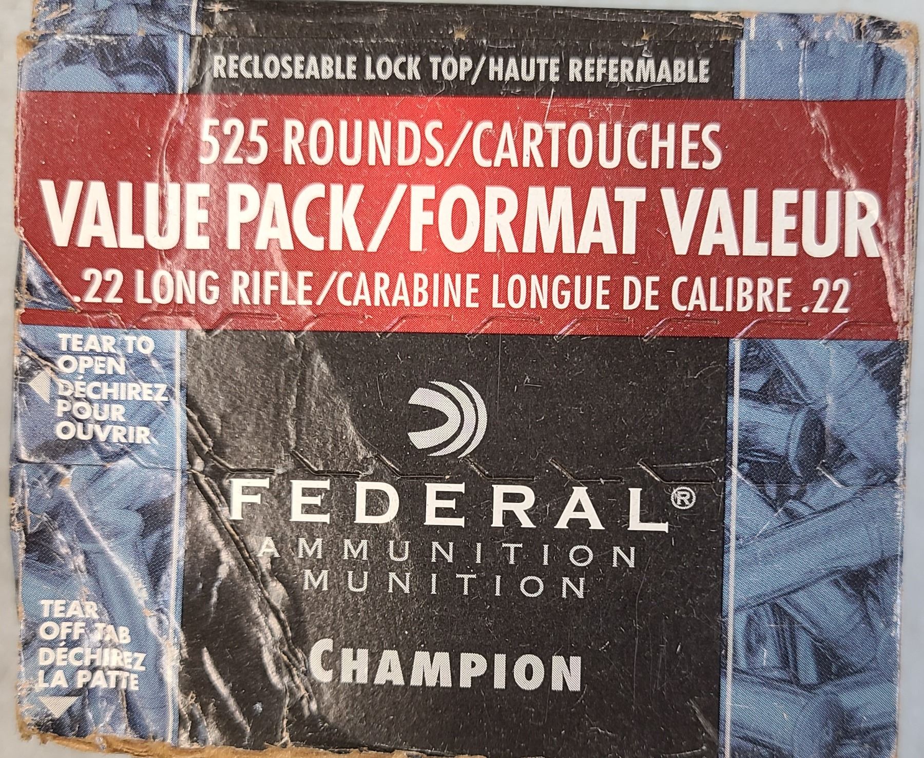 Federal Blue Box 22 LR Federal Blue Box 36 gr - 525 rds