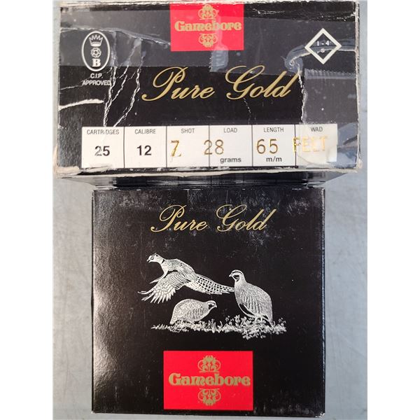 12 ga Gamebore Pure Gold No 7 Shot - 50 rds 2 3/4 in
