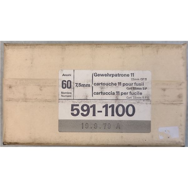 7.5 x 55 Swiss GP11 Ammo Brick - 60 rds