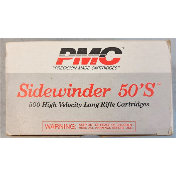 22 LR PMC Sidewinder 50's - 500rds