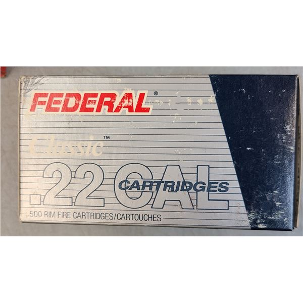 22 LR Federal Classic 38 gr Hollow Point - 500rds