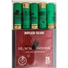 Image 1 : 12 ga Rifled Slugs Black Goose 2 3/4 in Shells - 50 rds