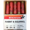 Image 2 : 16 ga Winchester Rabbit & Squirrel No 6 Shot - 50 rds 2 3/4 inch
