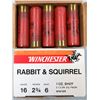 Image 1 : 16 ga Winchester Rabbit & Squirrel No 6 Shot - 50 rds 2 3/4 inch