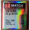 Image 1 : Hornady Match 22 cal (.224) 68 gr BTHP - 100 rds