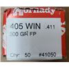 Image 1 : 405 Win Hornady 300 gr Jacketed Flat Nose - 50 rds