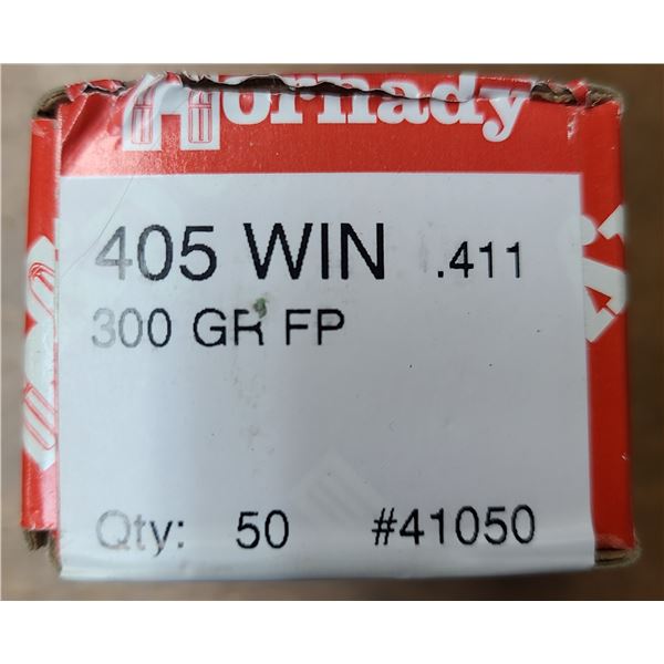 405 Win Hornady 300 gr Jacketed Flat Nose - 50 rds