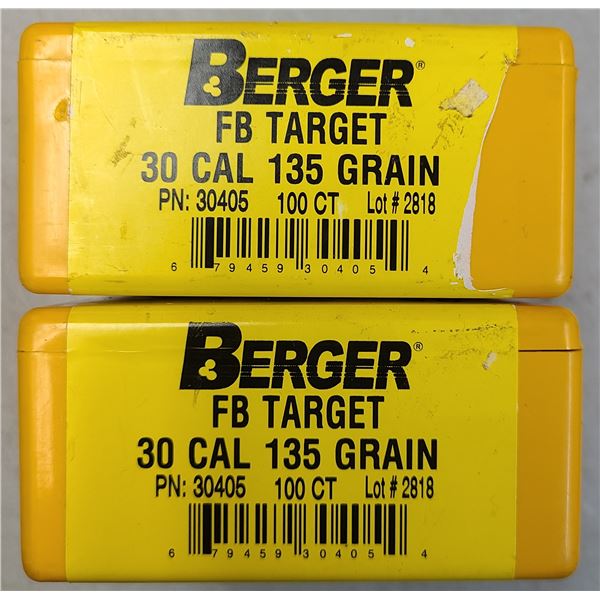 30 Cal Berger FB Target 135 gr - 200 rds