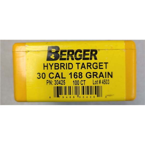 30 Cal Berger Hybrid Target 168 gr - 68 rds
