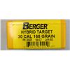 Image 1 : 30 Cal Berger Hybrid Target 168 gr - 68 rds