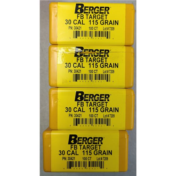 30 Cal Berger FB Target 115 gr - 360 rds