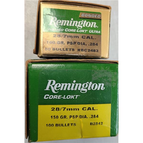 7 mm Remington Core Lokt - 100 rds x 150 gr & 50 rds x 160 gr