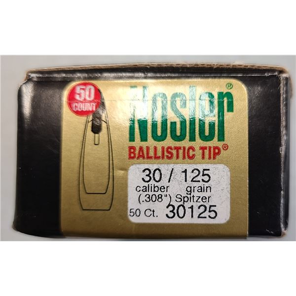 30 Cal Nosler 125 gr SpitzerBullets - 50 rds