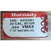 Image 1 : 32 22 Cal Hornady VMAX 60 gr - 170 rds
