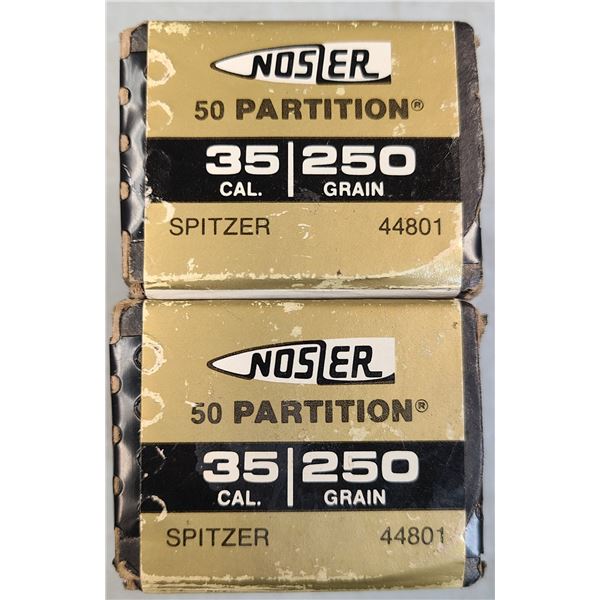 32 Cal Nosler Partition Spitzer 250 gr - 100 rds