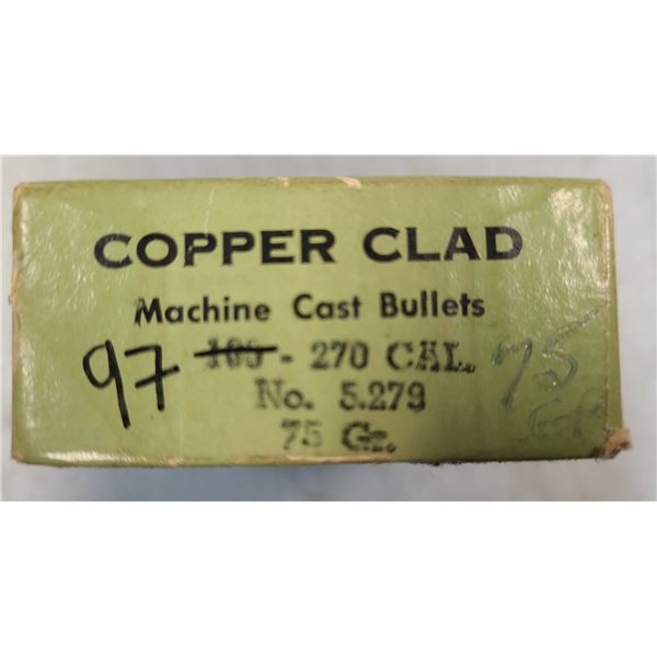 270 Win Copper Clad Cast Bullets 75 gr - 97 rds