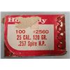 Image 1 : 25 Cal Hornandy Spite Hollow Point 120 gr - 100 rds