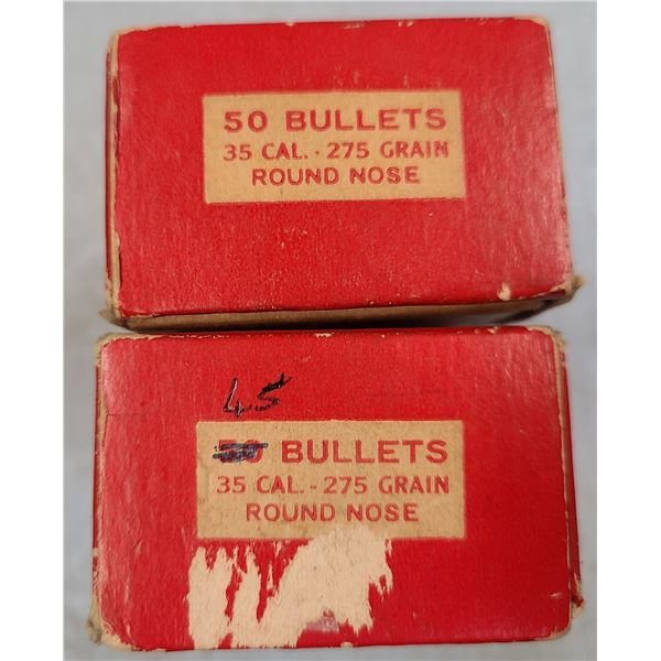 35 Cal Hornady Round Nose Bullets 275 gr - 95 rds
