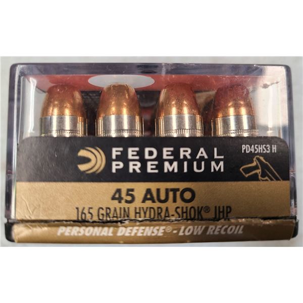 45 Auto Hydra-Shok JHP 165 gr - 20 rds