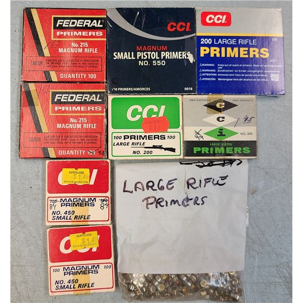 Mixed Lot Primers As Shown +/- 800 rds