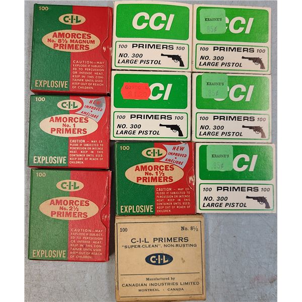 Mixed Lot Primers As Shown +/- 600 rds