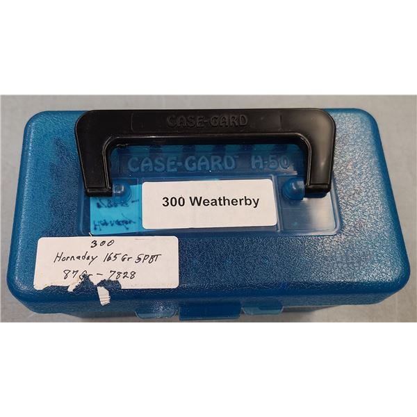300 Weatherby Magnum Hornady Boat Tail 165 gr RELOAD - 50 rds