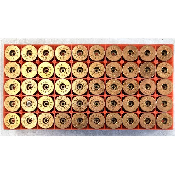455 Webley Fiocchi BRASS - 50 rds