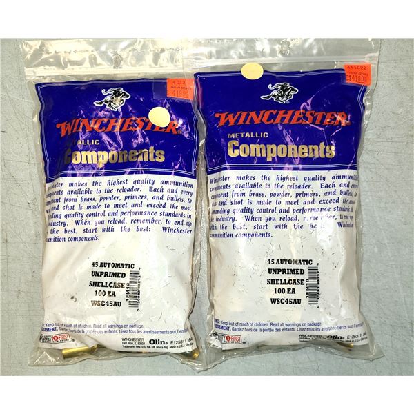 45 Auto ACP NEW BRASS Winchester 200 rds