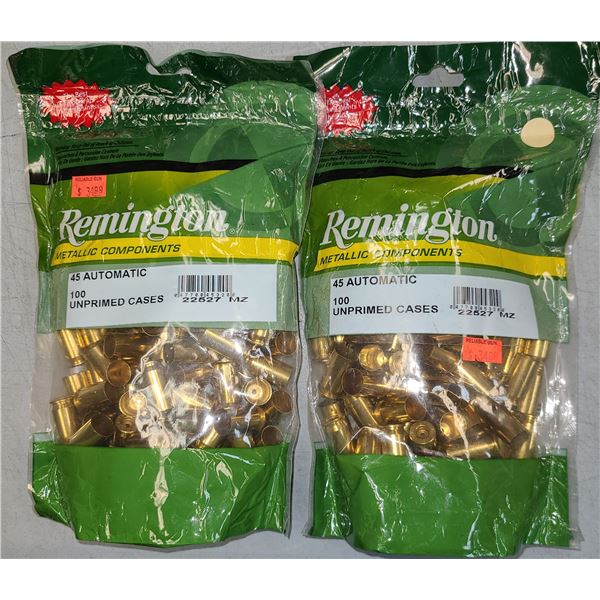 45 Auto ACP Remington NEW BRASS - 200 rds