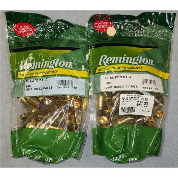 45 Auto ACP Remington NEW BRASS - 200 rds
