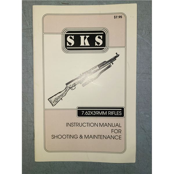 SKS 7.62 x 39 Rifle Manual - as New Condition