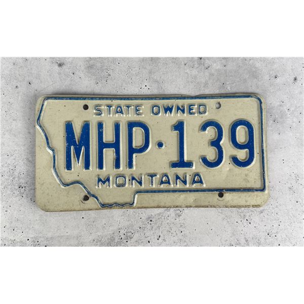 Montana Highway Patrol License Plate