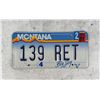 Image 1 : Retired Montana Highway Patrol License Plate