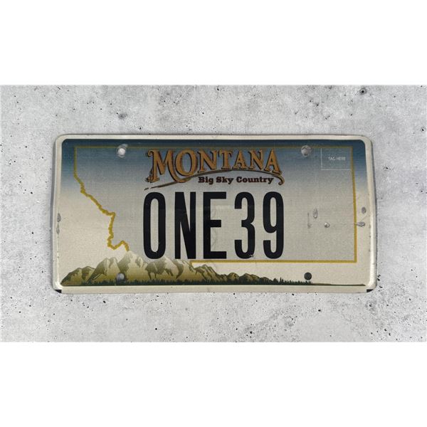 Retired Montana Highway Patrol License Plate