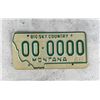 Image 1 : 1968 Montana Sample License Plate