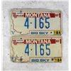 Image 1 : Montana Highway Patrol License Plate Set