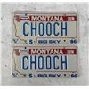Image 1 : Chooch Montana Vanity License Plate Set