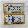 Image 1 : Montana Highway Patrol License Plate Set