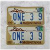 Image 1 : Retired Montana Highway Patrol License Plate Set