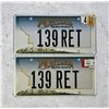 Image 1 : Retired Montana Highway Patrol License Plate Set