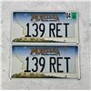 Image 1 : Retired Montana Highway Patrol License Plate Set