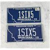 Image 1 : Retired Montana Highway Patrol License Plate Set