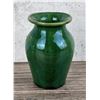 Image 1 : Arts and Crafts Green Glaze Pottery Vase