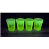 Image 3 : Mosser Vaseline Uranium Glass Pitcher Glasses