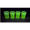 Image 4 : Mosser Vaseline Uranium Glass Pitcher Glasses