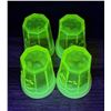 Image 5 : Mosser Vaseline Uranium Glass Pitcher Glasses